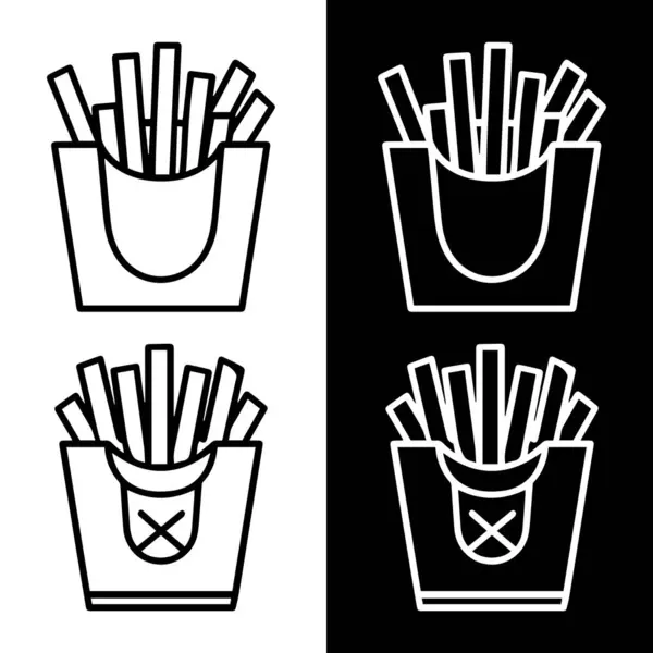 Patates kızartması vektörü.