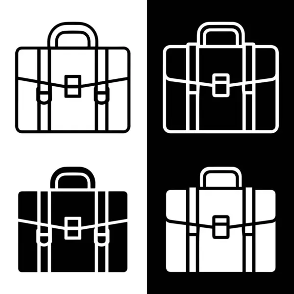 Evrak çantasını siyah beyaz arkaplanda izole et