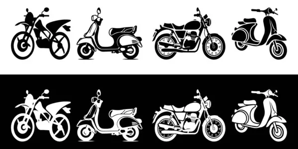 motosiklet simgeleri seti