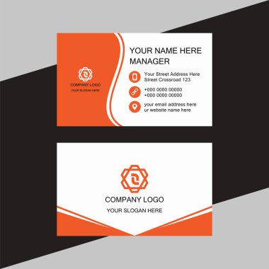 Yaratıcı kartvizit tasarım şablonu