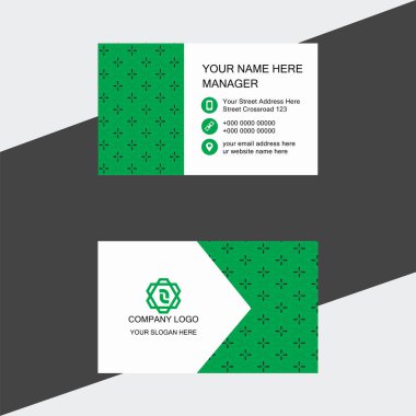 Şirketiniz için vektör modern kartvizit şablonu.