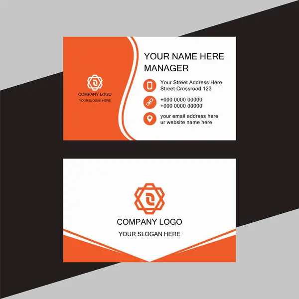 Yaratıcı kartvizit tasarım şablonu