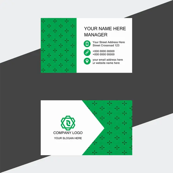 Şirketiniz için vektör modern kartvizit şablonu.
