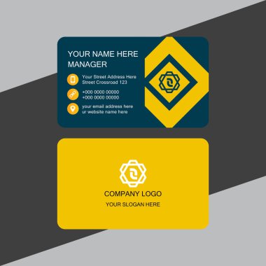 Yaratıcı kartvizit şablonu tasarımı