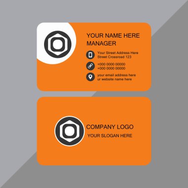 İş kartı şablonu tasarımı