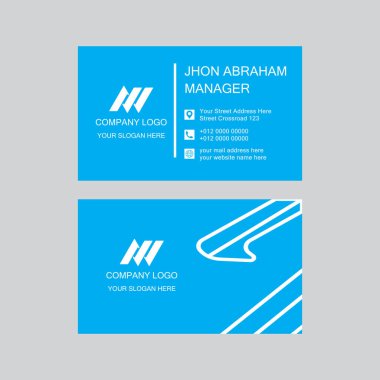 Kartvizit şablonlu modern yaratıcı logo tasarım şablonu