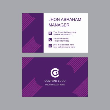 Modern İş Kartı tasarım vektörü