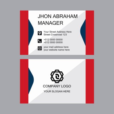 Yaratıcı kartvizit şablonu tasarımı