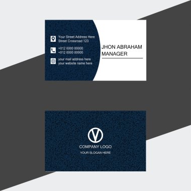 vektör modern soyut kartvizit şablonu. yaratıcı iş tasarım şablonu