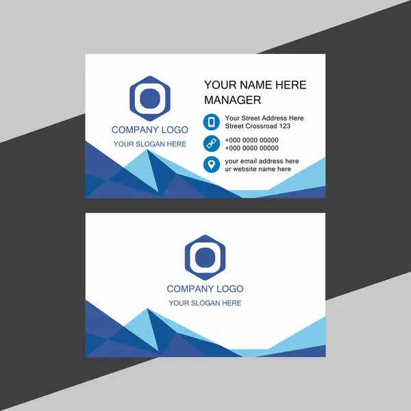 İş Kart Şablonu Vektör Tasarımı