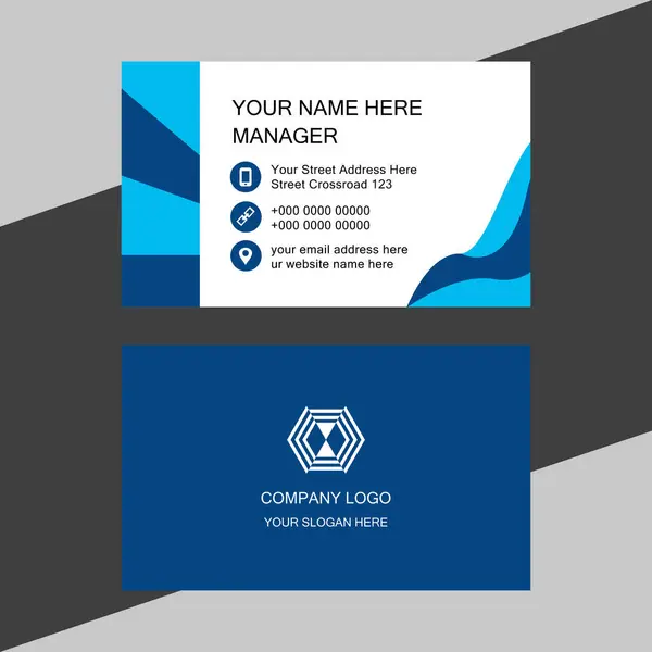 modern temiz modern kartvizit şablonu vektörü