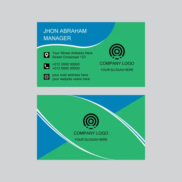 Modern profesyonel kartvizit tasarımı