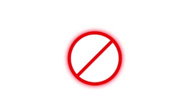 İşaret simgesi yok, vektör illüstrasyonu