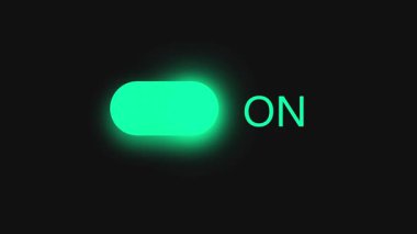 vektör neon ışık düğmesi