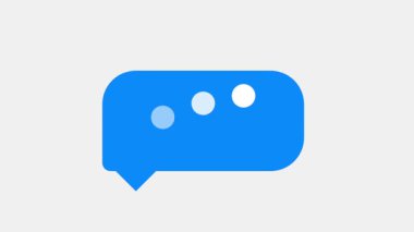 Chat vektör simgesi. Mesaj simgesi. vektör illüstrasyonu.