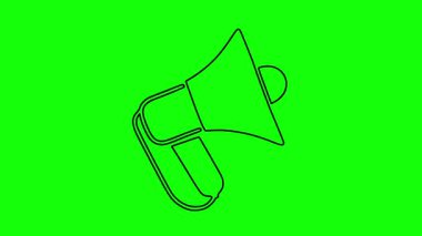 Bir elin çizdiği konuşma baloncuğunun bir satır çizimi.