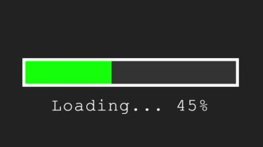 Yükleme barı. 3d illüstrasyon