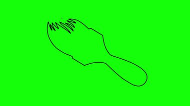 beyaz arkaplanda yeşil renk resmi