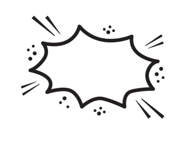 Şeffaf arkaplanda duman bulutları olan komik bir konuşma balonu. Hız efektli pop sanat mesajı şekli. Balon mesaj kutusu. Çizgi film patlama bomba çerçevesi