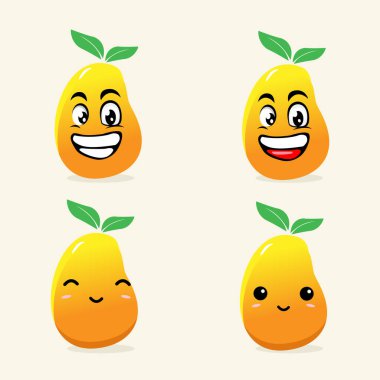 Tatlı manggo meyve tasarımı.