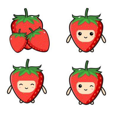 Şirin çilek tasarımı