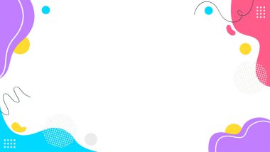 Geometrik şekilli vektör ile renkli arkaplan