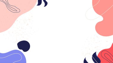 Soyut geometrik şekiller, akışkan arkaplan. vektör illüstrasyonu