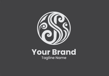 Profesyonel bir J S logo tasarım vektör sembolü lüks, şirketin imajı için vektör logosu tasarımı