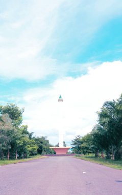 Güzel doğalı yeşil ağaçların manzarası