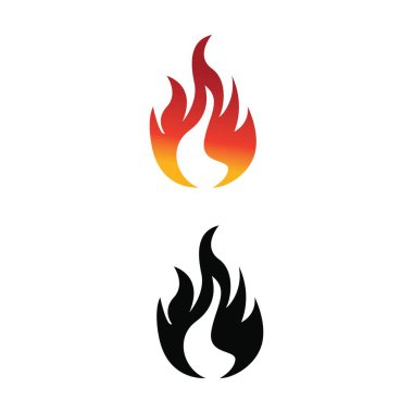 Alev Simgesi, Renkli ve Siluet Ateş Sembol Tasarımı