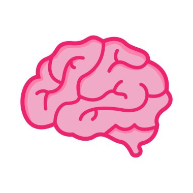 Renkli Beyin Simgesi Yaratıcı Soyut Zihin ve Zeka Tasarımı