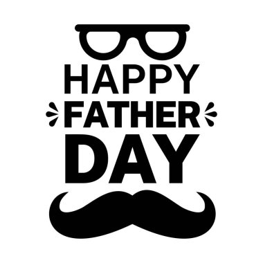 Babalar Günün kutlu olsun Kalpler ve Şapka Kutlama Grafiği Tasarımı