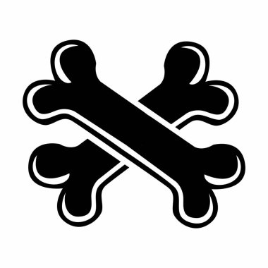 Köpek Kemiği Silüet Simgesi Tasarımı