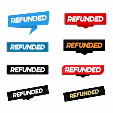 Yeniden Yapılandırılmış Pul Tasarımı Resmi Kırmızı Rubber Mühür Vektörü Ödeme ve İade Onayı