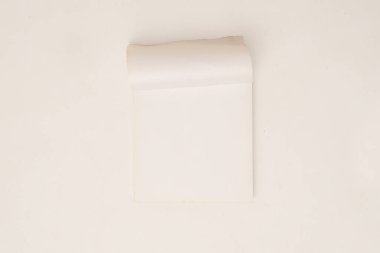 Boş beyaz not defteri, defter