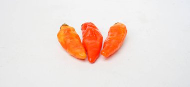 Beyaz arkaplanda kırmızı biber izole