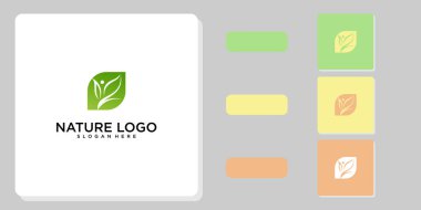 Modern konsept ve premium vektör ile yaratıcı doğa logosu tasarımı