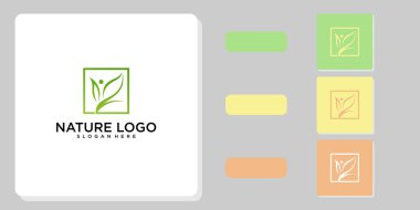Modern konsept ve premium vektör ile yaratıcı doğa logosu tasarımı