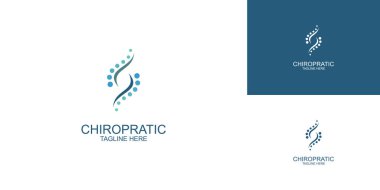 Modern konsept premium vektör ile Chiropratic logo tasarımı