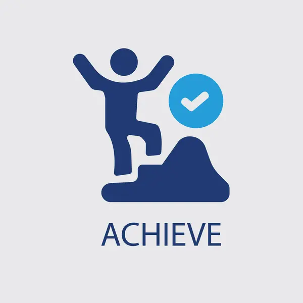 İlerleme simgesi konsepti vektör resmine ulaşılıyor