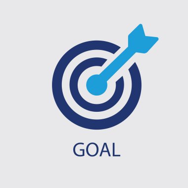 Hedef simgenin vektör illüstrasyonu