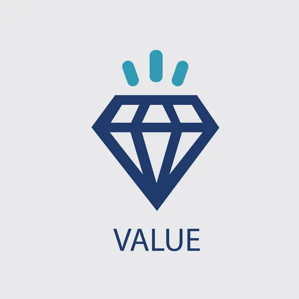  Değer simgesi basit element vektör resmi