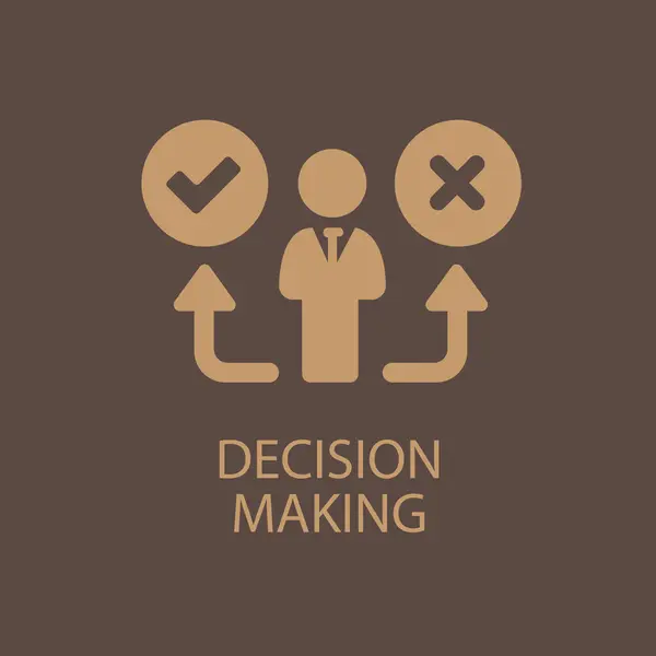 İllüstrasyonda Karar Verme Simgesi Yapımı