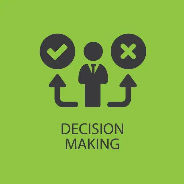 İllüstrasyonda Karar Verme Simgesi Yapımı