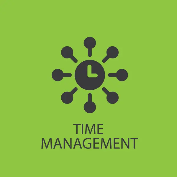 Zaman yönetimi logo konsepti vektör resmi