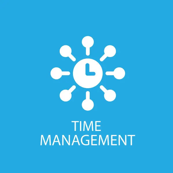 Zaman yönetimi logo konsepti vektör resmi
