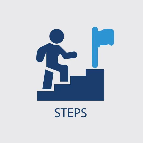 adder kariyer tanıtım ikonu, hedef başarma liderlik, ileri hareket kavramı, kalkınma büyüme gösteren iş adımları, ince çizgi sembolü - düzenlenebilir vuruş vektörü ilüstrasyonu