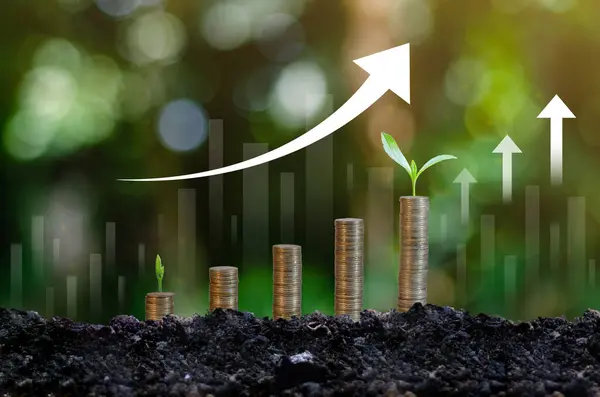 Fidan büyüyen ağaçlar elinde. Ağaç doğa alan çim orman koruma kavramı üzerinde tutarak Bokeh yeşil arka plan el