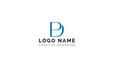 Markalaşma ve Kimlik İçin Minimalist PD Logosu.