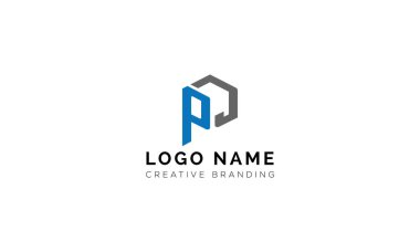 Markalaşma ve Kimlik İçin Minimalist PD Logosu.